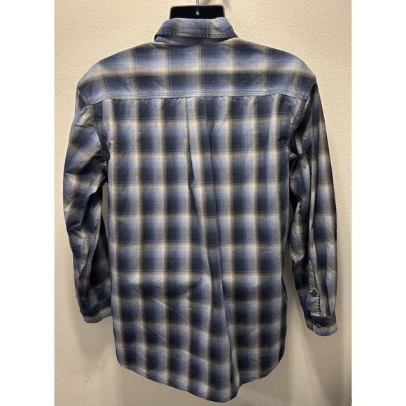 CARHARTT MEN’S RELAXED FIT LONG SLEEVE BUTTON DOWN PLAID SHIRT, SIZE L - Picture 3 of 4